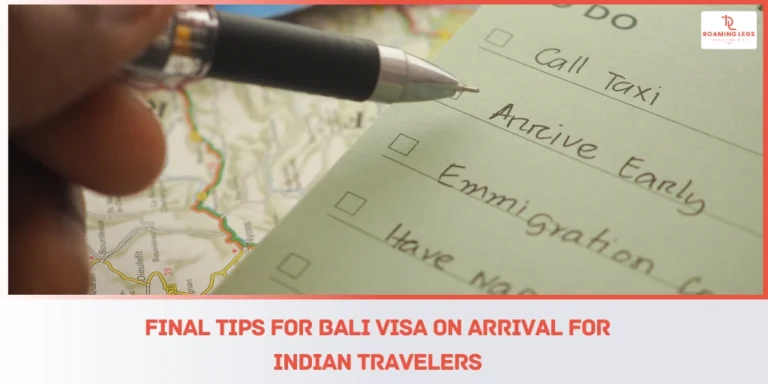 How Visa works on Bali airport for Indians