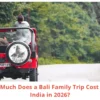 Bali Cost for Indian Families