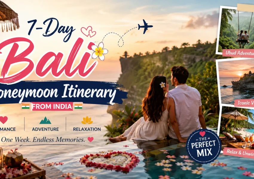 7-Day Bali Honeymoon Itinerary from India The Perfect Mix of Romance, Adventure & Relaxation
