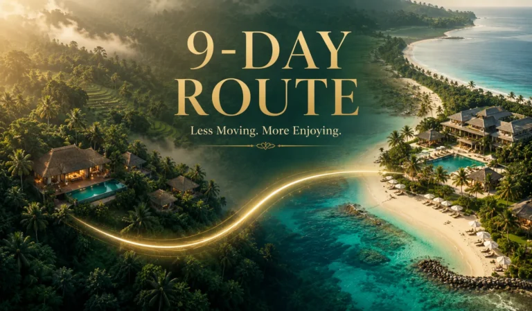 9 Day Bali Honeymoon Itinerary from India route