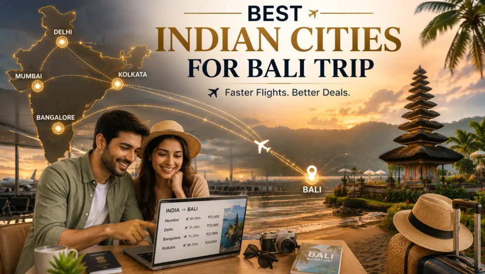 Which Indian City Is Best to Fly From for a Bali Couple Trip? 9 Best Indian Cities to Fly from for a Bali Couple Trip