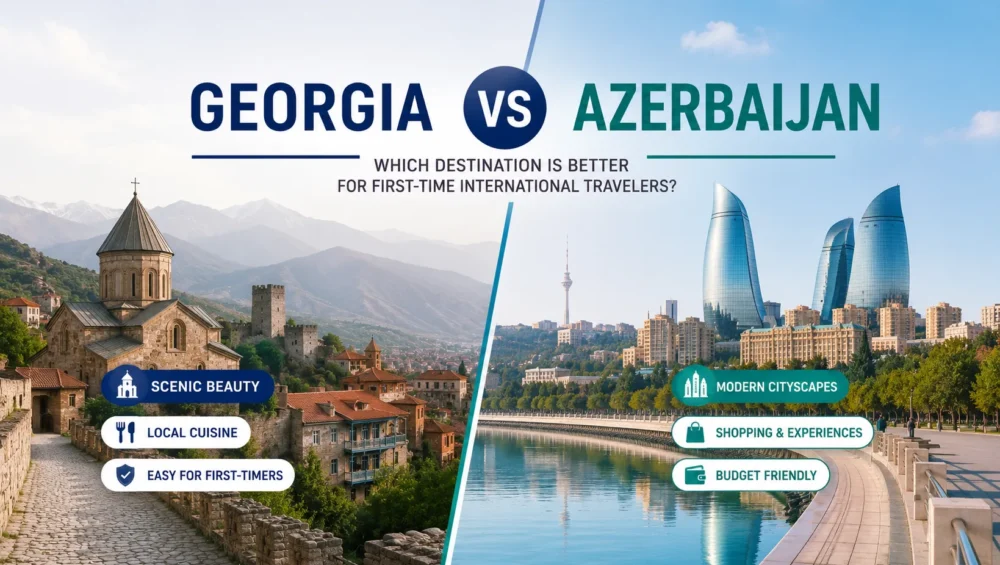 Georgia vs Azerbaijan: Which Destination Is Better for First-Time International Travelers? 2 Georgia or Azerbaijan Which Is Better for FirstTime Travelers