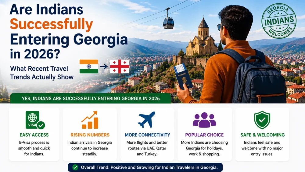 Are Indians Successfully Entering Georgia in 2026? What Recent Travel Trends Actually Show 2 Have Indians Recently Entered Georgia Successfully With an Indian Passport