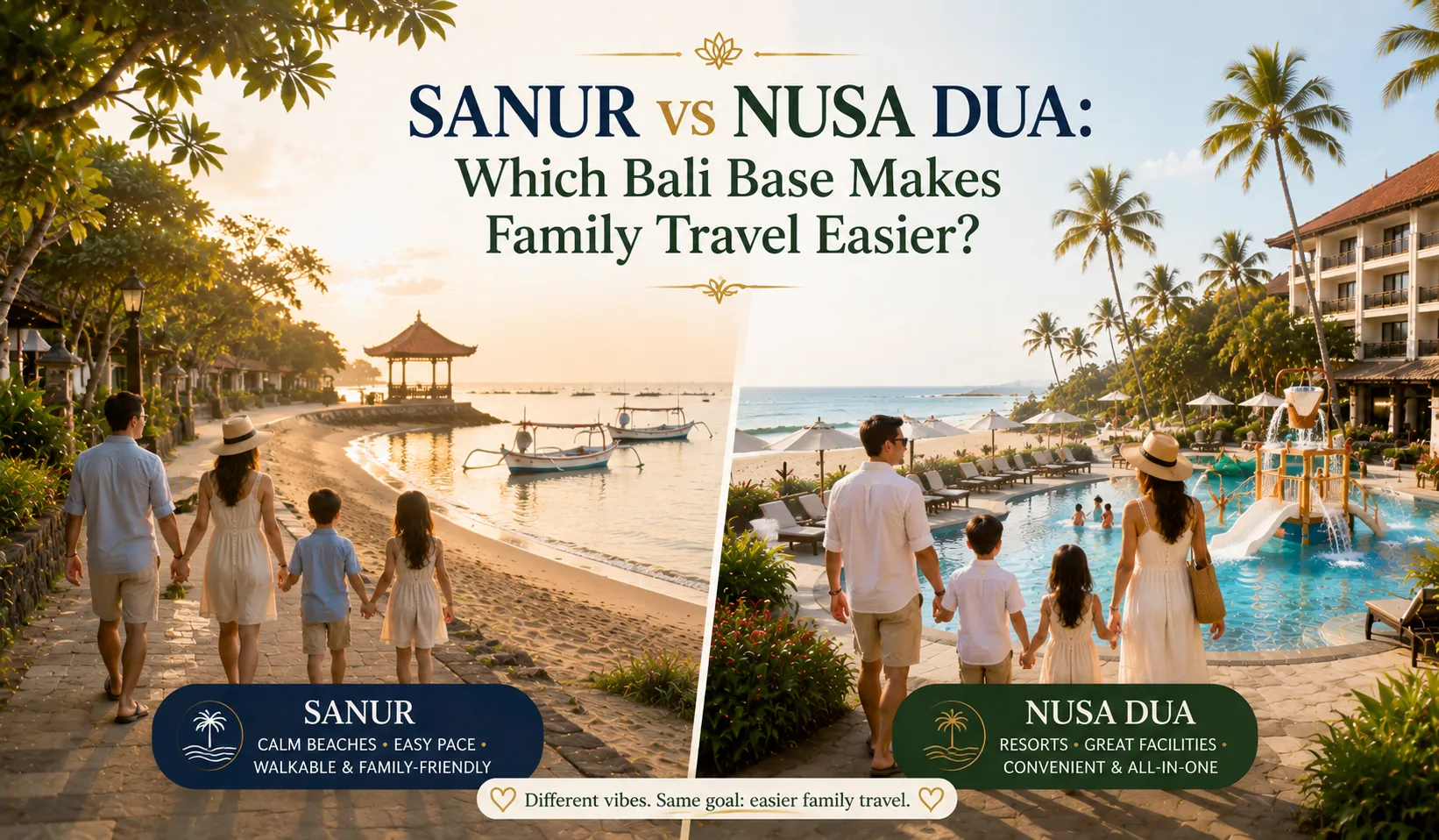 Sanur vs Nusa Dua Which Bali Base Makes Family Travel Easier