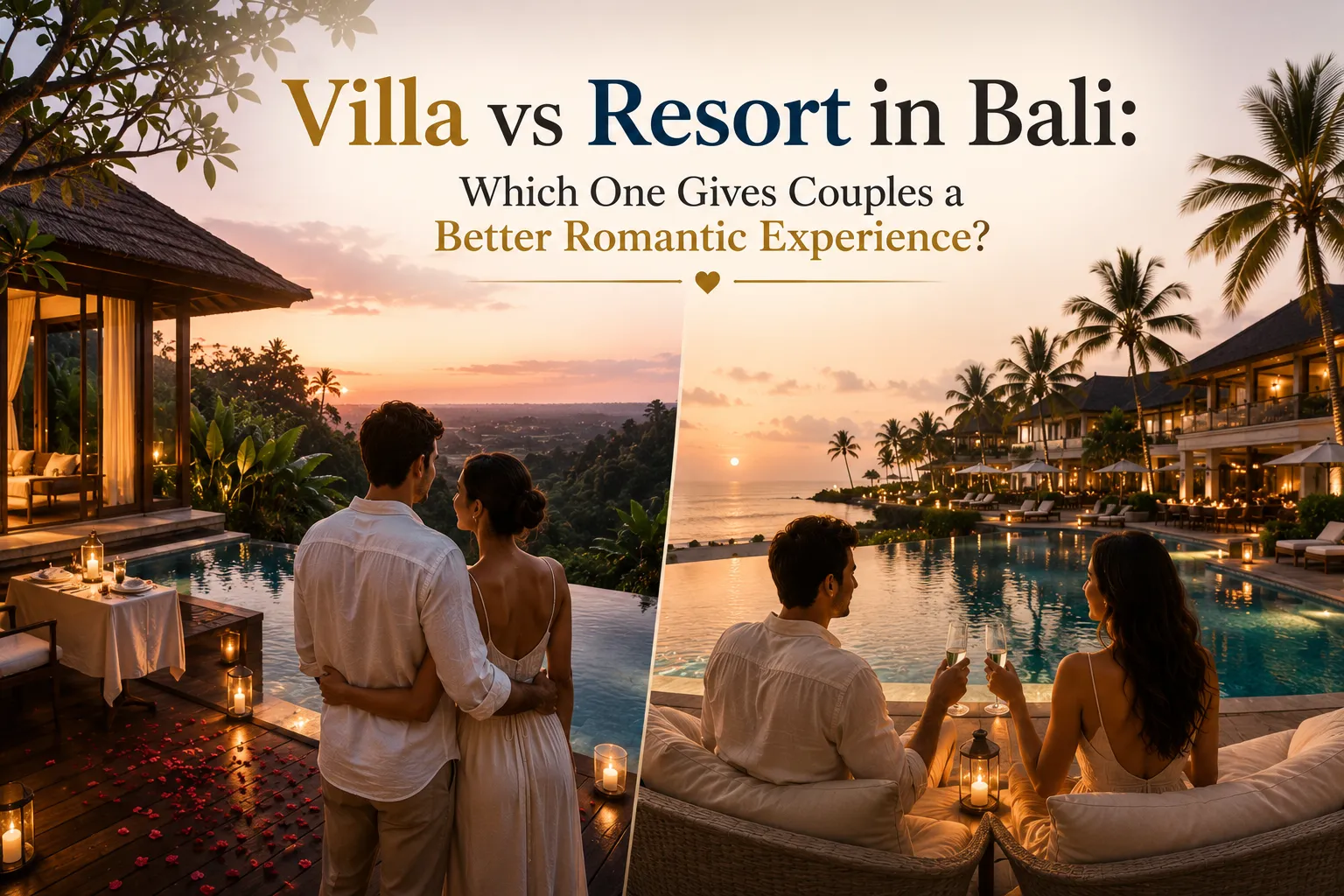 Villa vs Resort in Bali Which One Gives Couples a Better Romantic Experience