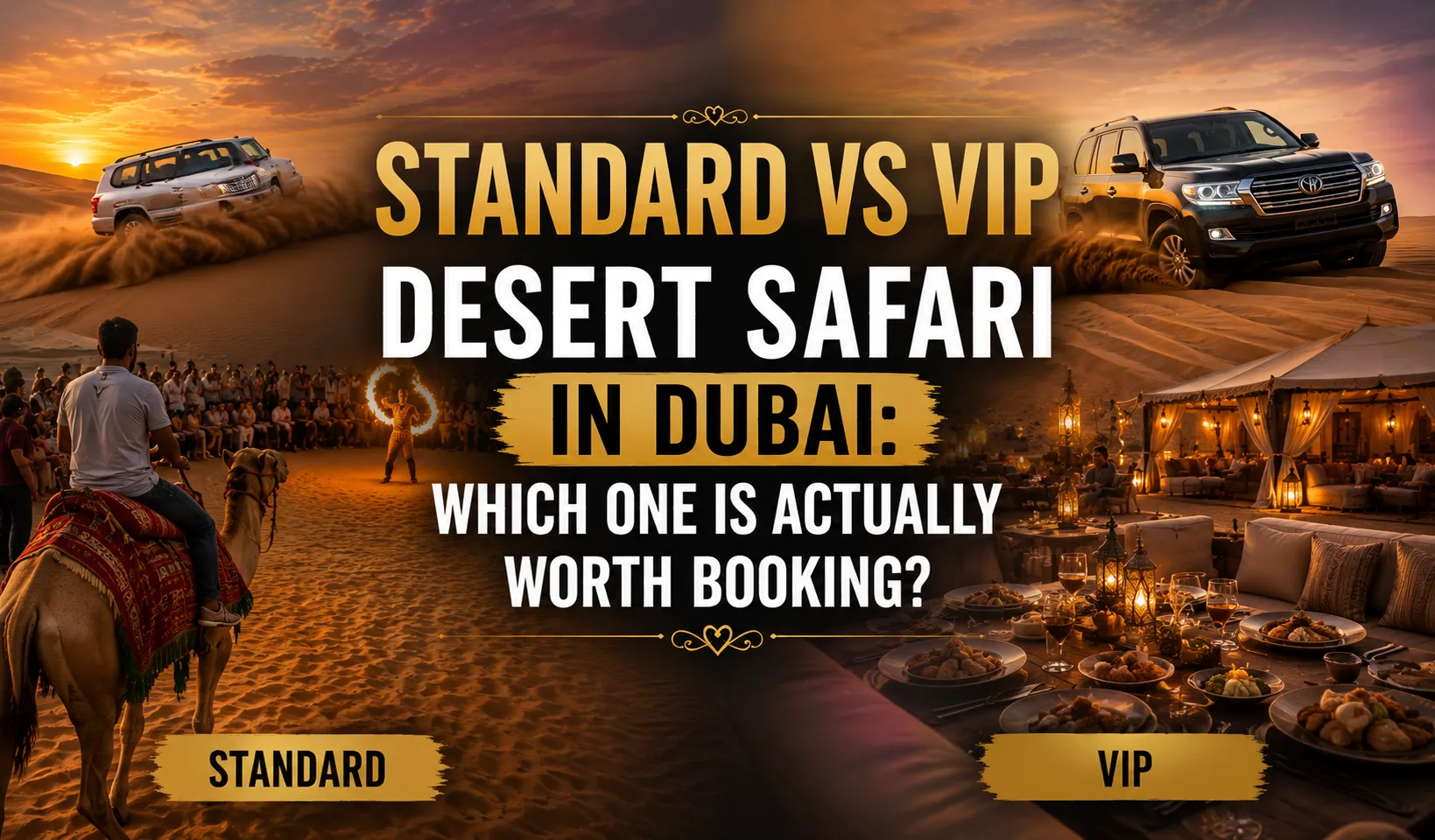 Best Desert Safari in Dubai Standard vs VIP Experience