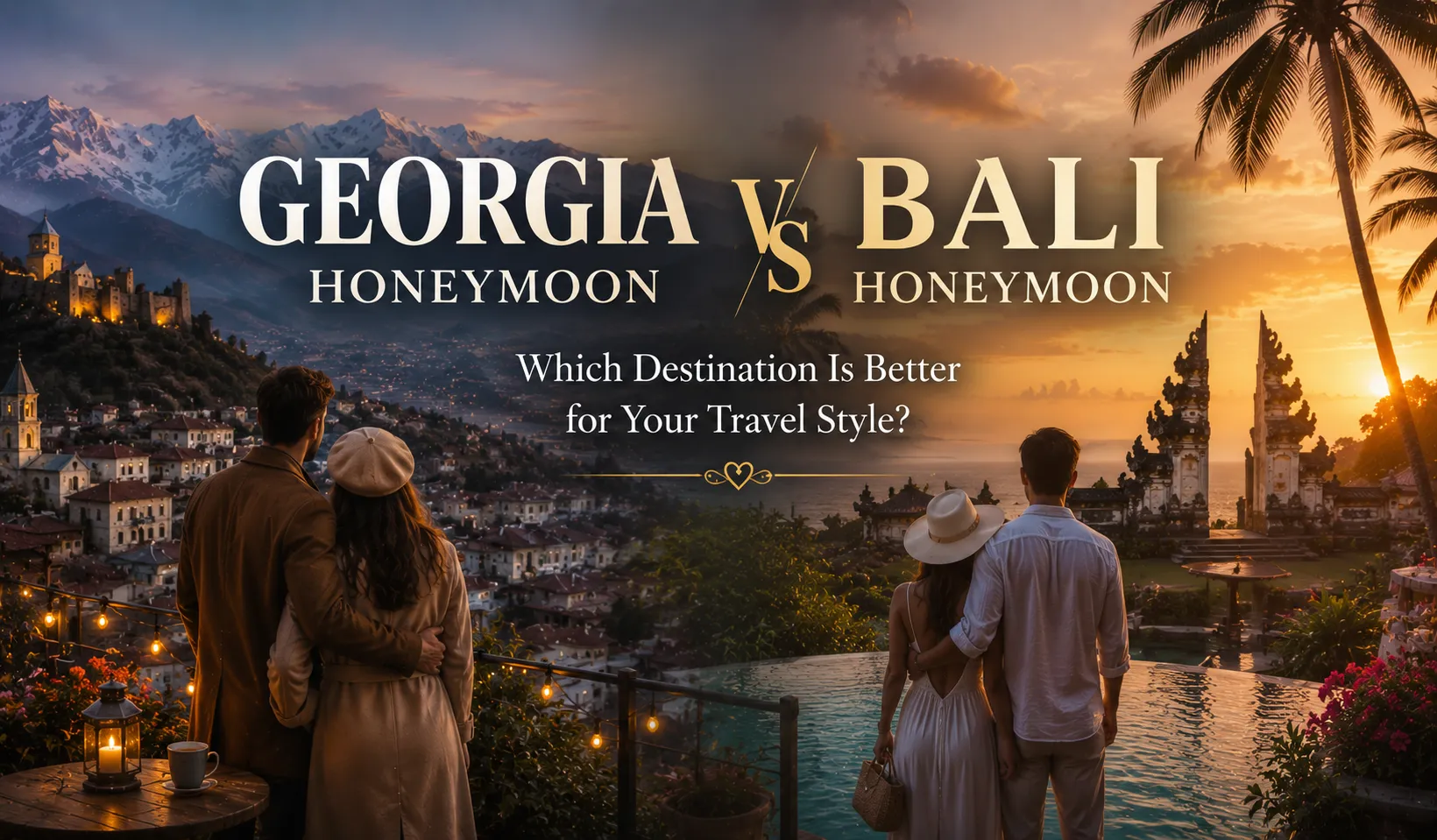 Georgia Honeymoon or Bali Honeymoon Which Should You Choose