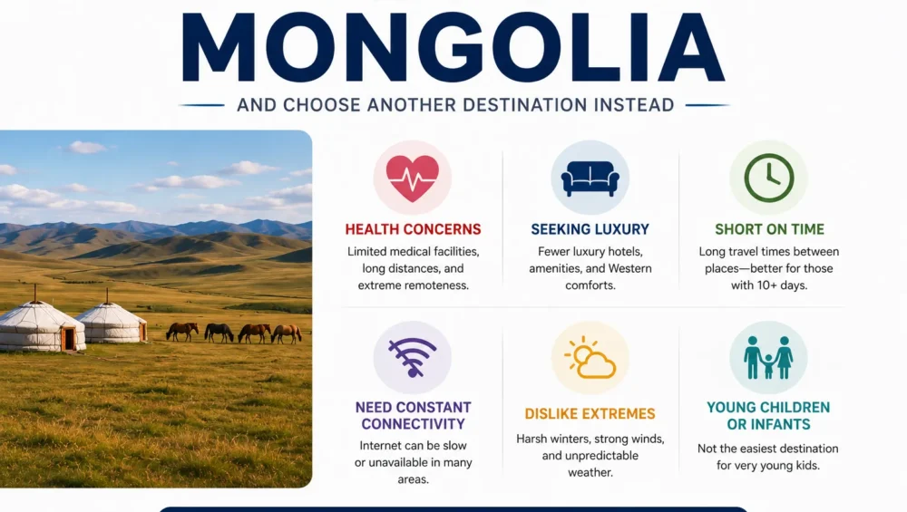 Who Should Avoid Mongolia and Choose Another Destination Instead? 1 Who Should NOT Visit Mongolia
