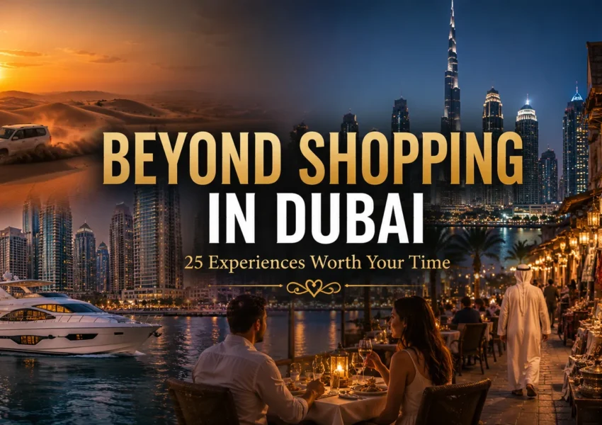 hings to Do in Dubai Besides Shopping 25 Experiences Worth Your Time