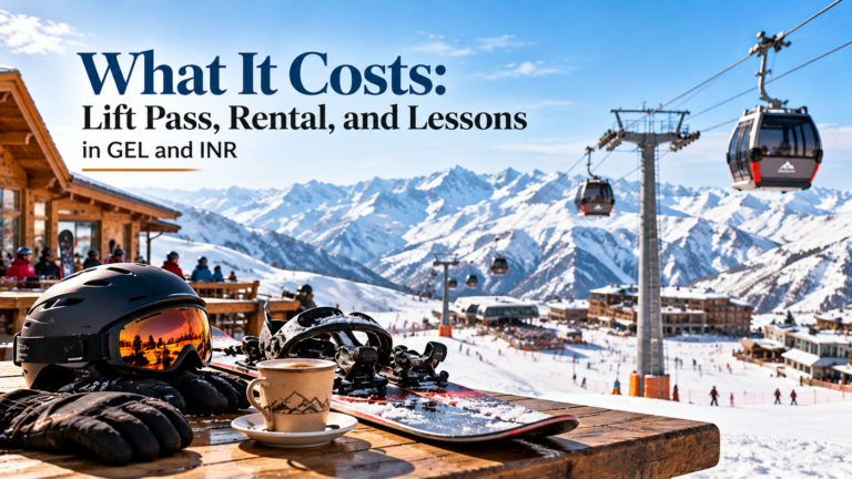 What It Costs Lift Pass, Rental, and Lessons in GEL and INR